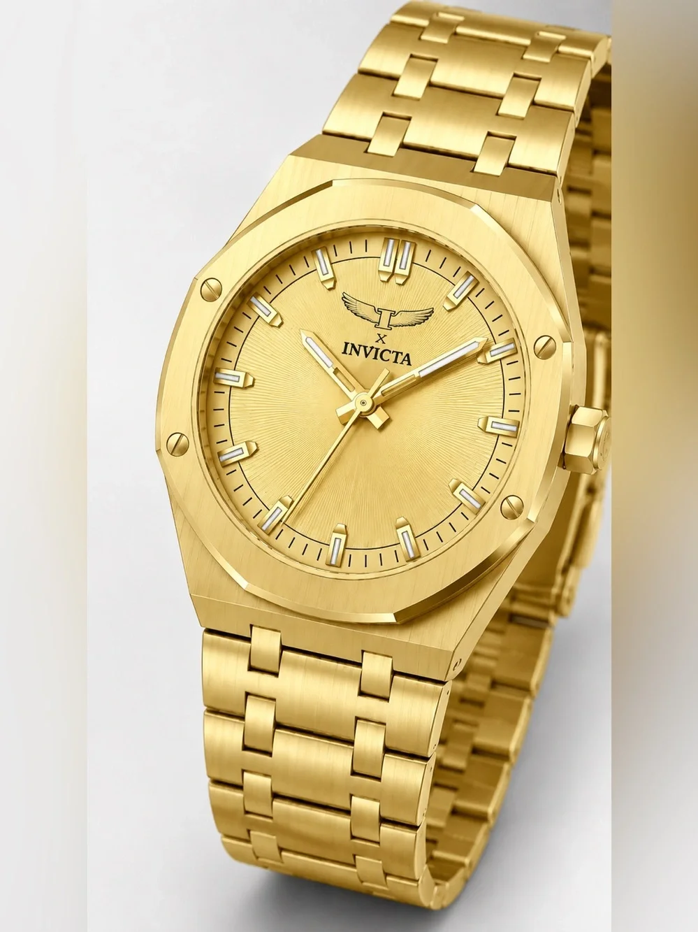 Invicta Specialty I Men's 42mm Gold Tone Quartz Watch 69962 NIB